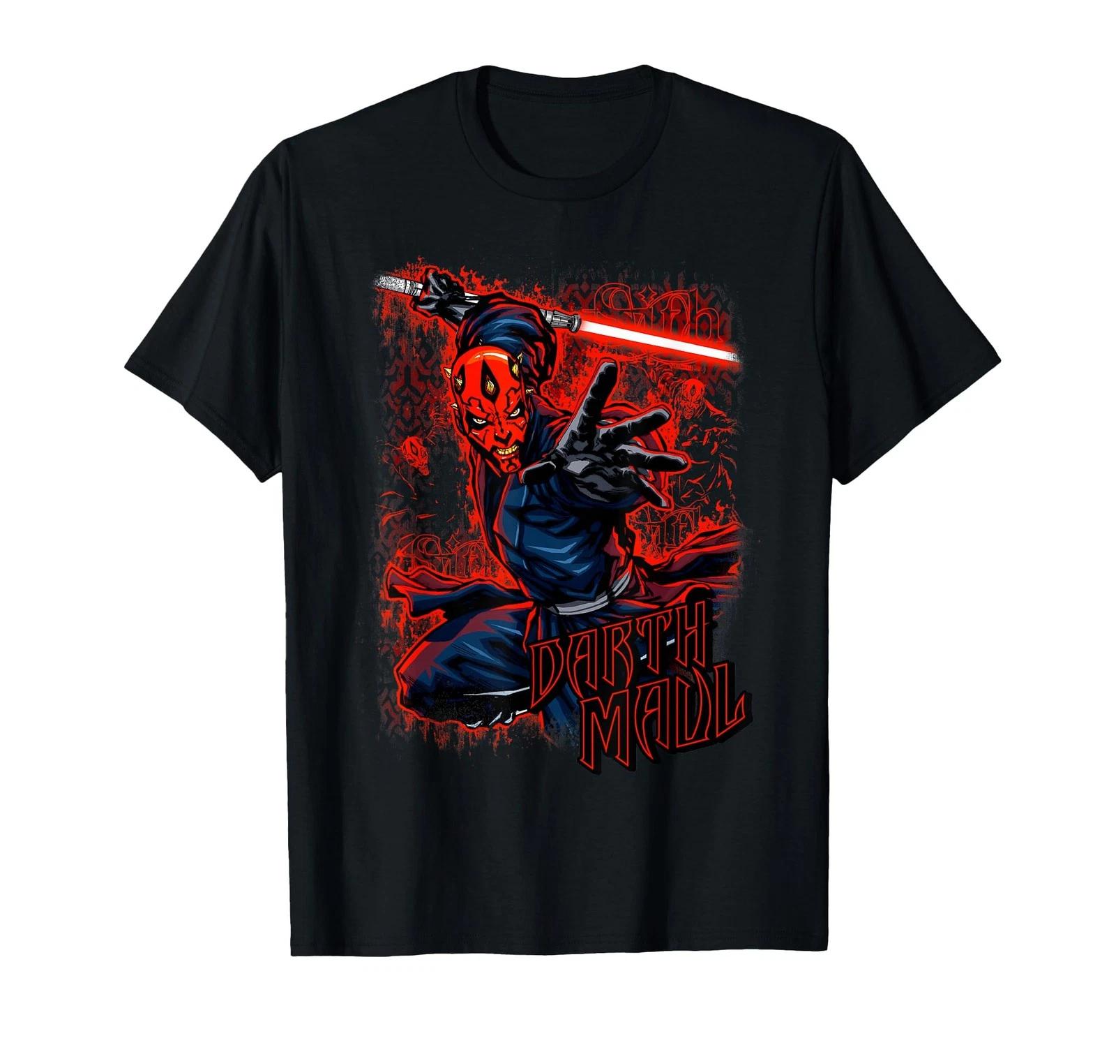 Star Wars Darth Maul Red Saber Portrait T-Shirt_ M