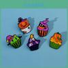 Broșă Cupcake de Halloween Design Ciudat și Amuzant cu Fantomă Schelet Dovleac