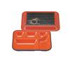 Wakaizumi Lackware ABS Lange Beilagen-Bento-Box mit Weidenknoten und rotem Innenleben Hitzebeständig T-187 (Tiefer Typ) (Groß) 8-Zoll 1-418-3