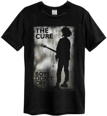 Amplified The Cure Boys Don't Cry Herren Schwarz 100% Baumwolle T-Shirt Herren T-Shirts Oberteil The Cure Klassisches T-Shirt