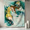 Labyrinth Wall Tapestry Aesthetic Wall Hanging Printed Fabric Blanket Decorative Tapestries For Bedroom Living Room Home Decor