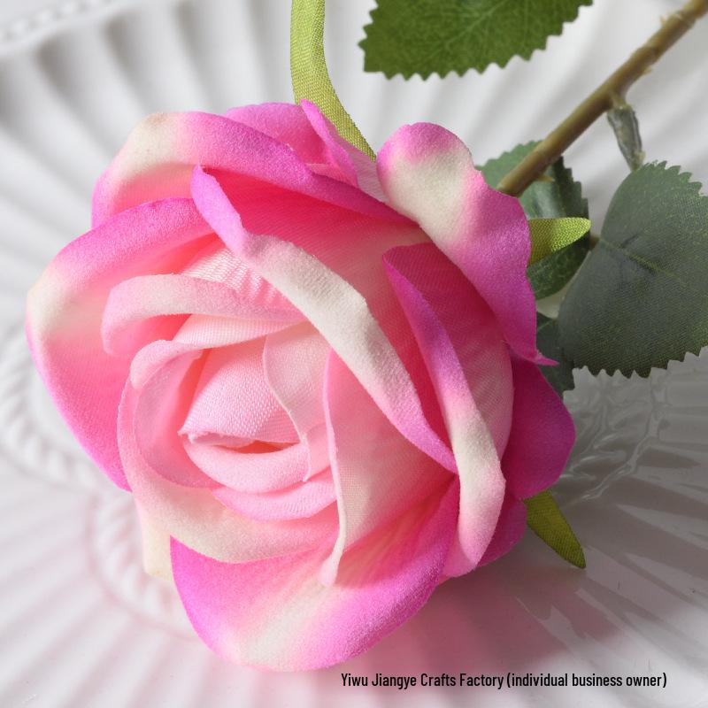 Large Flannel Rose Silk Bouquet for Wedding and Valentine's Day Home Decor