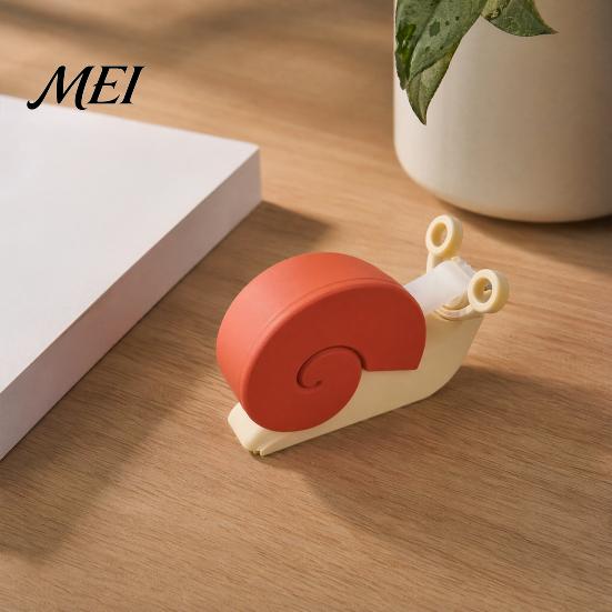Lightweight Tape Dispenser 3D Printed Snail Dispenser, Universal Packaging Wrapping Holder, Office Decorative Cutting Tools for Home School Compact