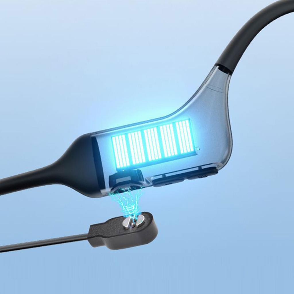 Portable Power Adapter Charger Dock Bracket Cord Compatible for PurFree BC01 Headphone Magnetic USB Charging Cable Stand