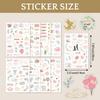 8 Sheets/Set Wedding Theme DIY Scrapbooking Stickers Transparent Decorations for Guestbook Handaccount Arts Crafts Stickers