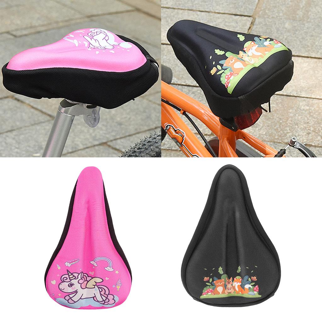 Kids Bicycles Seat Cushion Cover with Waterproof Cover Bicycles Seat Protector Small Bicycles Saddle Pad Enduring