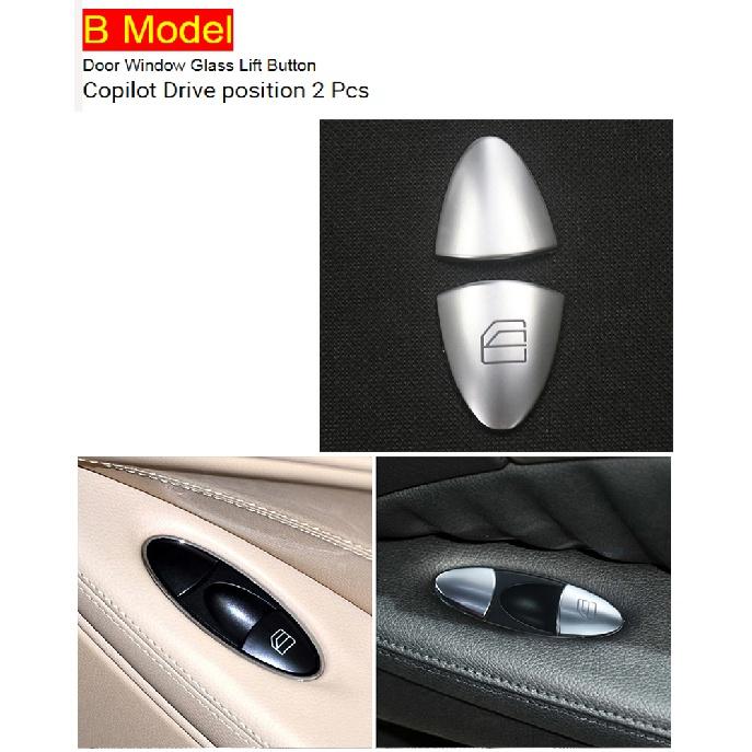 Car Armrest Door Window Glass Lift Button Cover Sticker Trim For Mercedes Benz W219 CLS Class 2003-2009 Interior