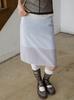 From Wear Sheer Layered Skirt Sky Blue