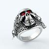 Herren Hip-Hop Kette Totenkopf Beliebt Trendiger Jungenring