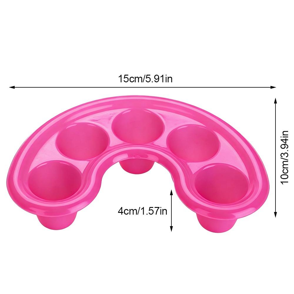 5pcs Rose Red Nail Gel Removal Bowl Nail UV Gel Removal Bowl  Finger soaking treatment