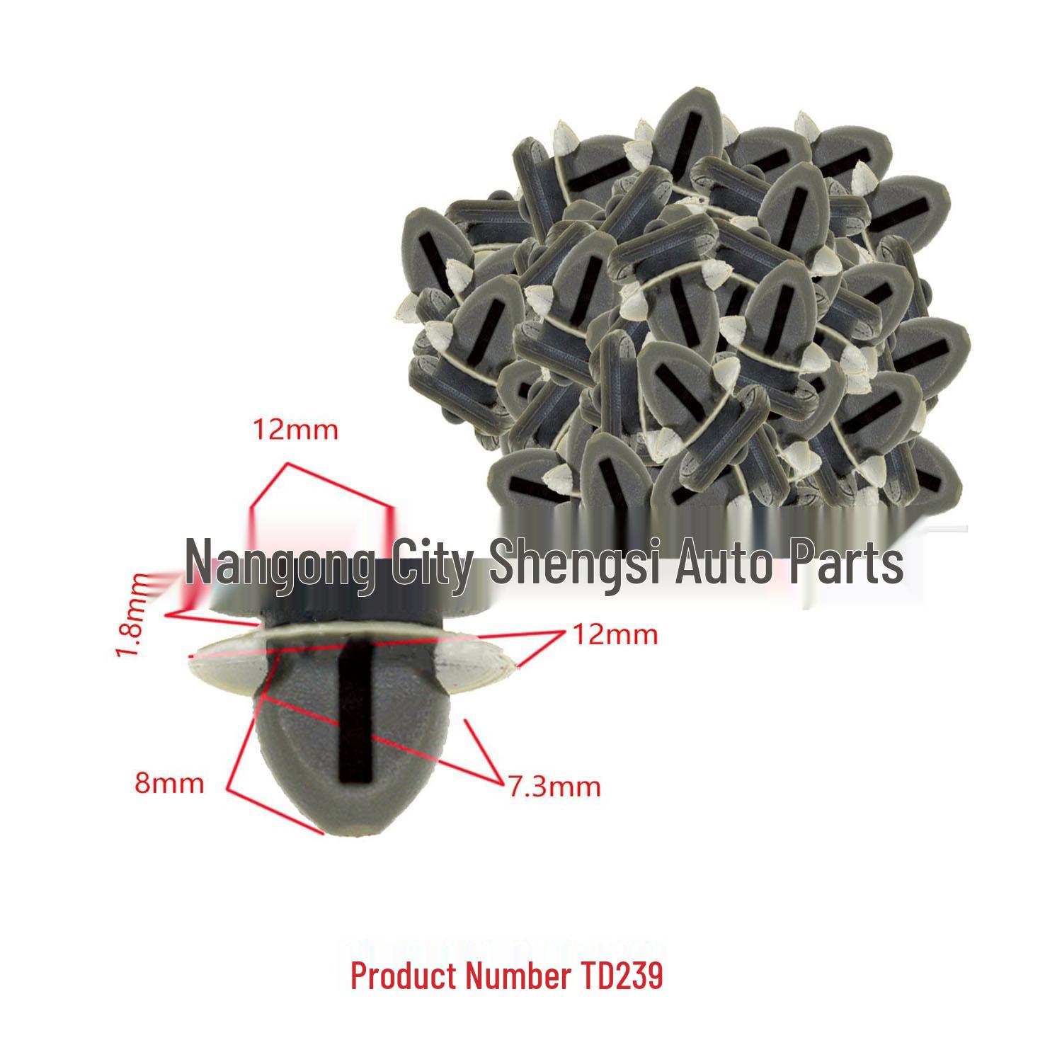 

Universal 7.3mm Car Trim Panel Fixing Clip - Protective Decoration & Lining Accessory 10000 pieces