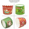 Heat-Resistant Christmas Muffin Cups - Medium Size, 50 pcs for Oven-Baking