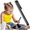 Rysik Pojemnościowy Metalowy Dotykowy Do Ekranów Telefonu Tabletu Alogy Stylus Pen Universal Czarny