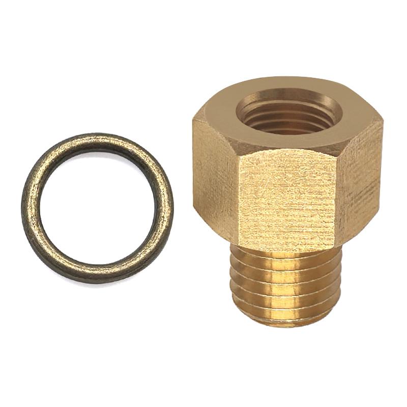 Brass M12x1.5 External Thread Coupling with 1/8 NPT Internal Thread for Oil Pipe Adapter Connection Fuel System Fittings7