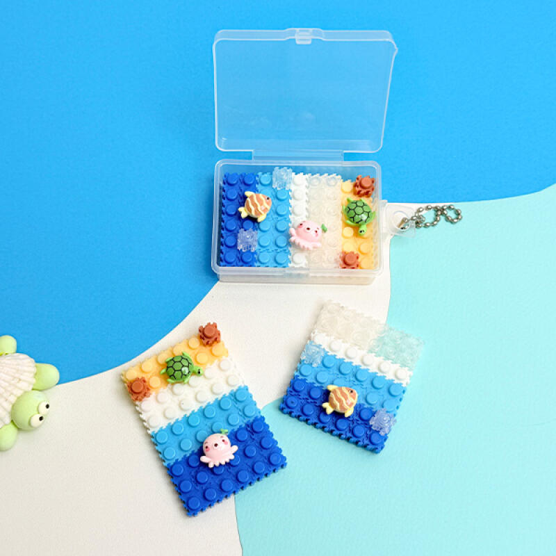 Sea Friends Block Pouch Keychain DIY - 1-Person Set