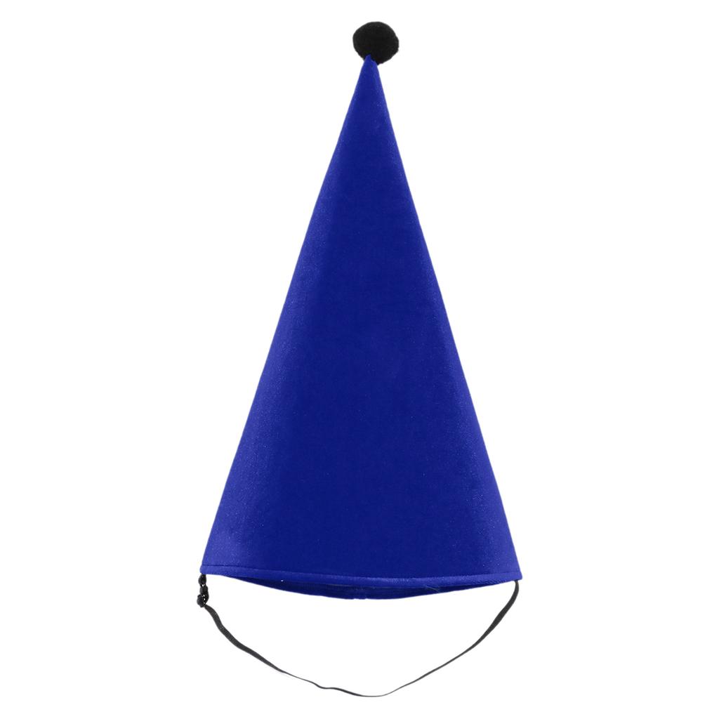 Cappello Conico di Velluto Fantasy Medievale per Adulti Costume da Nano Elfo Cappellino Copricapo Appuntito per Halloween Natale Festa in Maschera