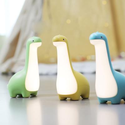 Dinosaur Night Light Cartoon Bedside Lamp Children's Eye Protection LED Light USB Charging Dimming Atmosphere Light Desktop Ornament Gift