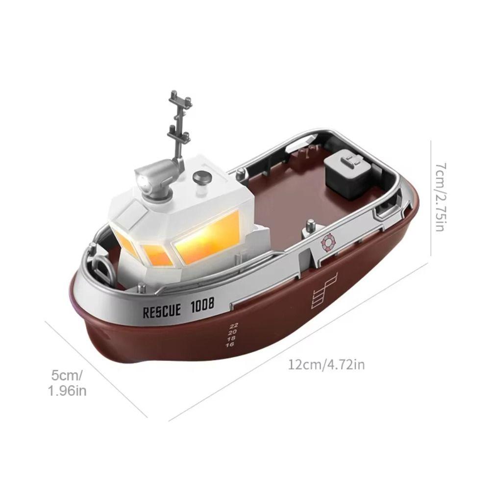 Dual Motors Remote Control Ship 1:32 Scale Mini RC Boat Birthday Gift RC Tugboat  Kids Gift