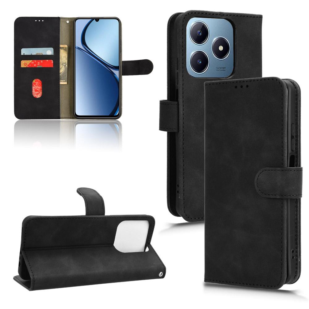 For Realme Note 60x 4G/C63 4G/C61 4G Case Skin-Touch PU Leather Flip Wallet Phone Cover