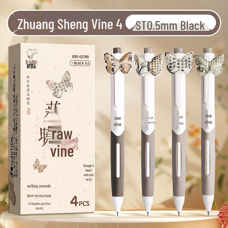 

Cartoon Neutral Pen with Color-Changing Card - Triangular Calligraphy Correct Posture Pen, Ultra-Fine Tip for Students 0.5mm