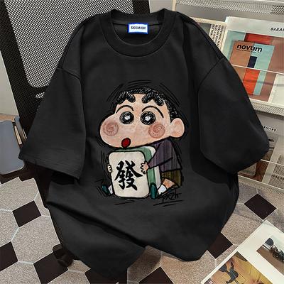 Retro American Cartoon or Sve T-Shirt Pre-Summer Sve Fashion Hip-Hop Couple Sled Creative Cartoon Harajuku T-Shirt