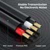 RCA Cable Splitter 1 in 2 Out Male to Female Audio Cord Plug Converter for Car Amplifier Speaker Home Theater Extend Adapter