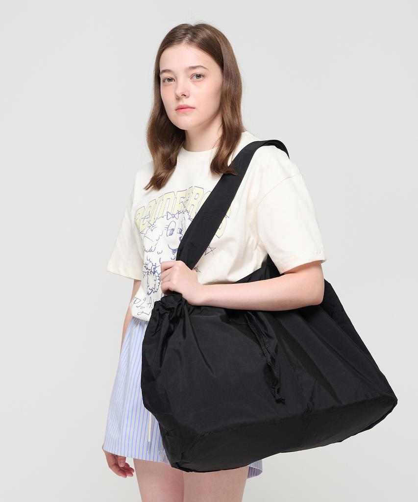 Roidesrois Travel String Big Hobo Bag (Black)