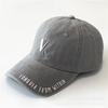 New Soft-top Baseball Cap Embroidered V. Letter Face Small Men and Women Versatile Fashion Wide-brimmed Sunshade Cap