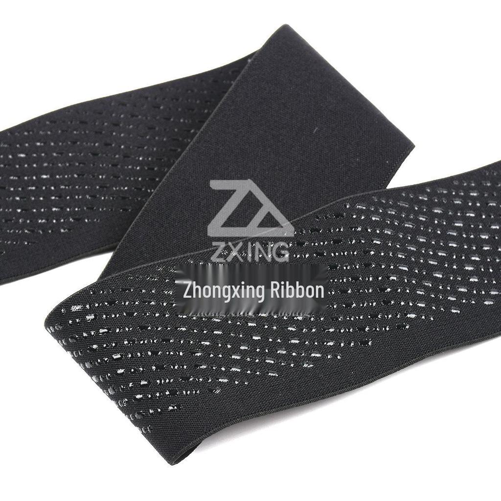 4.5cm Slanted Stripe Non-Slip Elastic Band for Sports Protective Gear and Waistbands