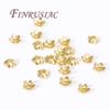 18K/14K Gold Plated Beads Cap For Jewelry Flower Bead Caps Jewelry Making Supplies Spacer Beads DIY Bracelets Accessories