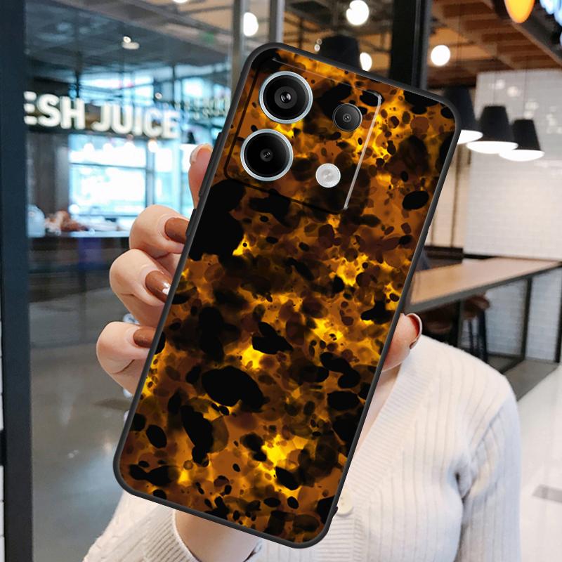 Tortoise Shell Pattern Case For Xiaomi Redmi Note 14 Pro 10 11 12 13 15 Pro Plus Redmi 15 10C 12C 13C 14C 15C Cover
