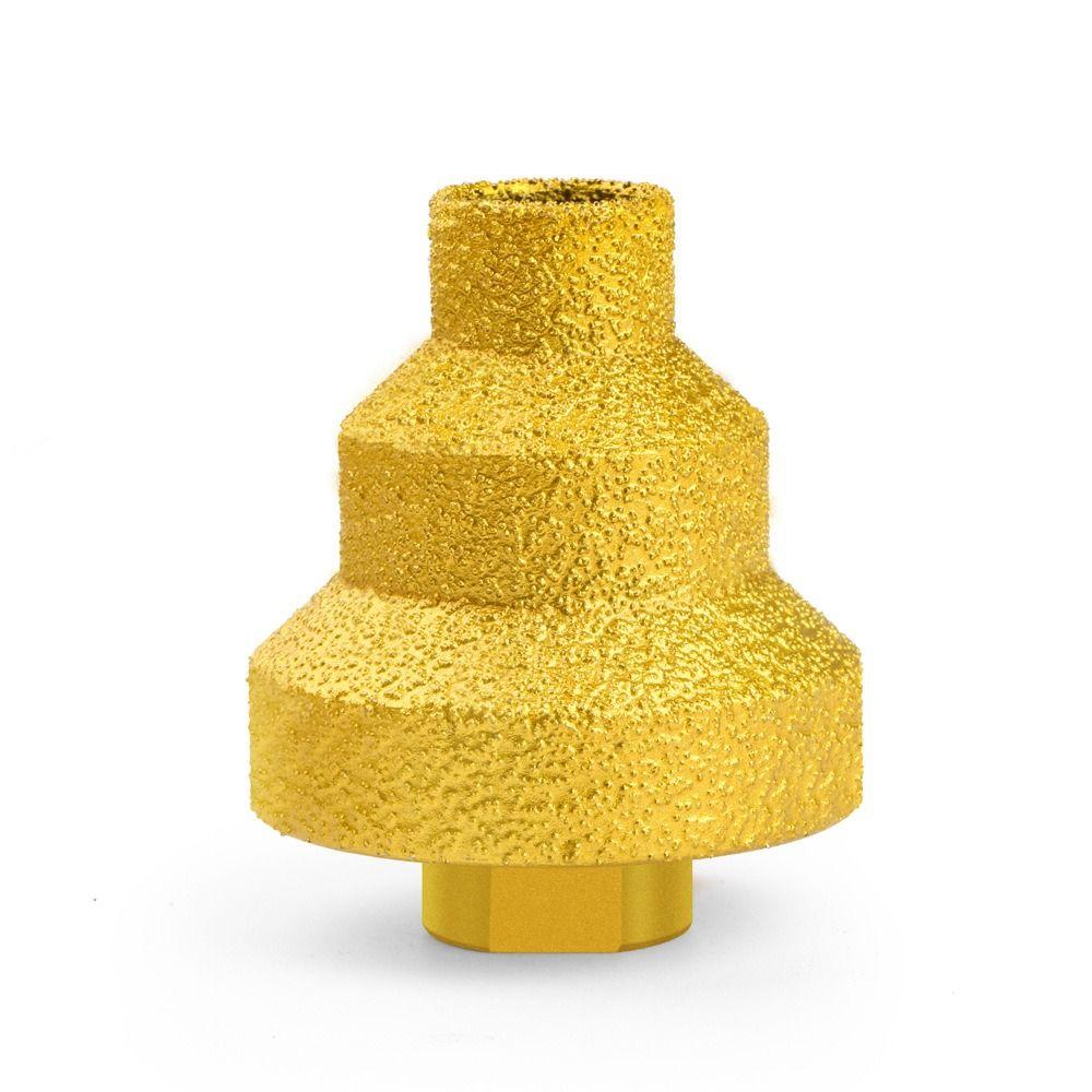 M10 M14 Brazed Pagoda Reamer Construction Tools Step Drill Bits  Stone Material
