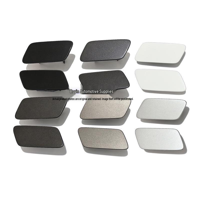 2012-2015 Volkswagen Magotan B7 Front Bumper Headlight Washer Cover Plate Phantom Black Passenger Side Washer Cover