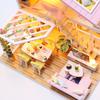 DIY Doll House Wooden Case Miniature Miniature puzzle  Furniture Dollhouse Toys Model Assembly Toy Children Birthday Gifts