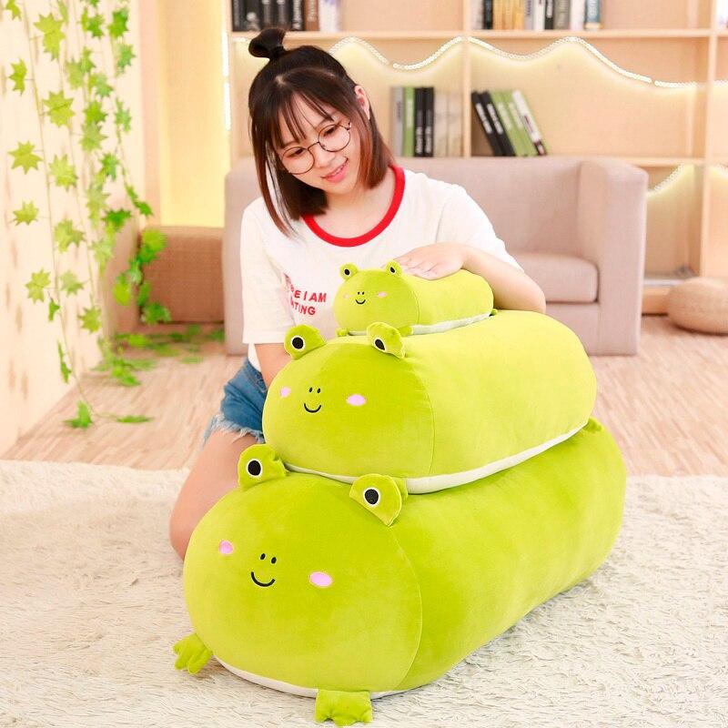 Animal Cartoon Pillow Cushion Cute Fat Dog Cat Totoro Penguin Pig Frog Dino Plush Toy Stuffed Lovely Kids Birthyday Gift
