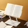 Ergonomic Acrylic Book Stand Height Adjustable and Angle for Reading Study and Cooking Foldable Portable Design