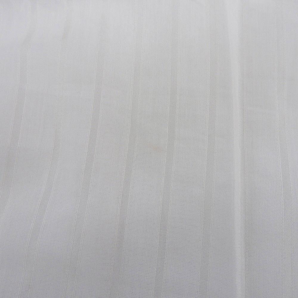 DRAWER Beautiful Cotton Silk Striped Blouse Top for Women, White, Size 36 Tops 36 whiteUsed