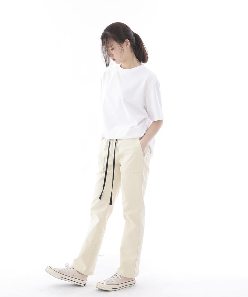 Seinteukeulu Nice Bag Straight Fatigue Pants Nsb-320 Cream
