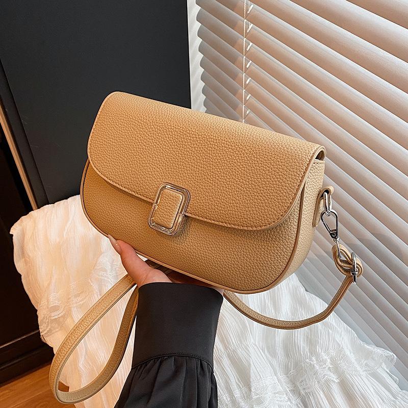 

Popular small bag women s summer versatile new simple shoulder messenger bag casual saddle bag хаки