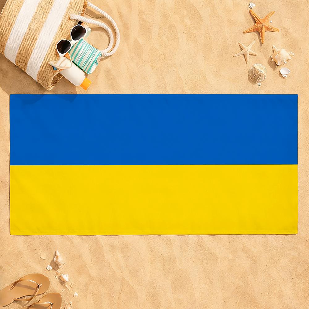 Nation U-Ukraine Flag Towel Drying Bath Towel Applicable To Light Swimming Camping Yoga Beach Out
