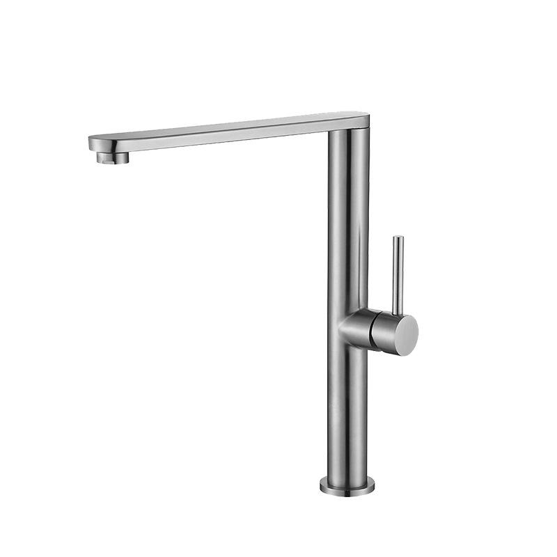 304 Stainless Steel Kitchen Basin Faucet Nickel/Black/Beige 360 Degree Rotate Kitchen Tap Hot Cold Water Mixer Sink Faucet