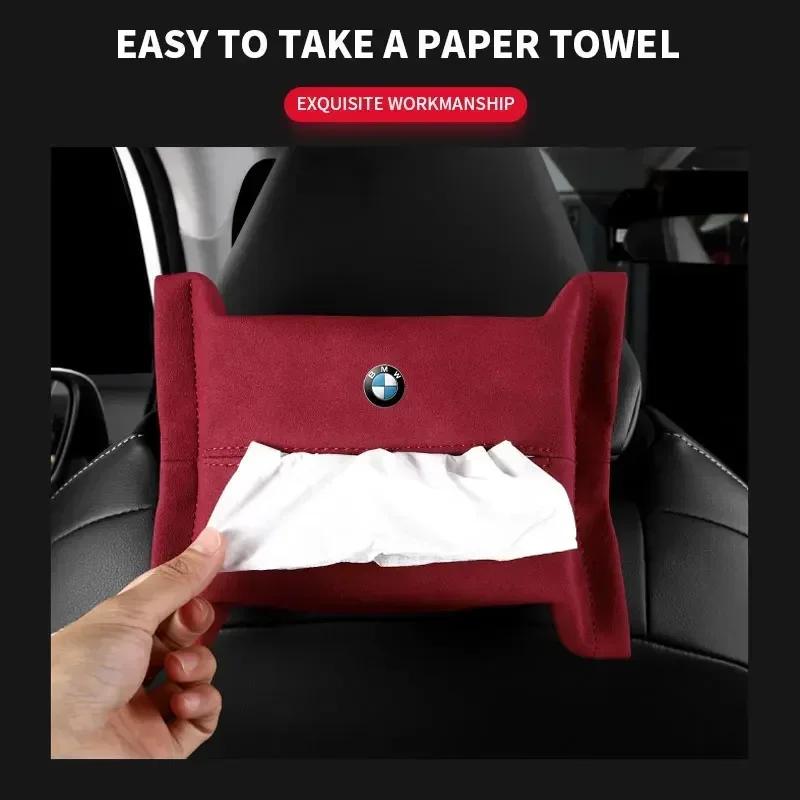 Multifunkční taška na kapesníky do auta Pro BMW G30 G32 G01 G02 G05 G06 G07 G26 G23 G22 F40 F20 G08 G16 G15 G14 G12 Auto doplňky