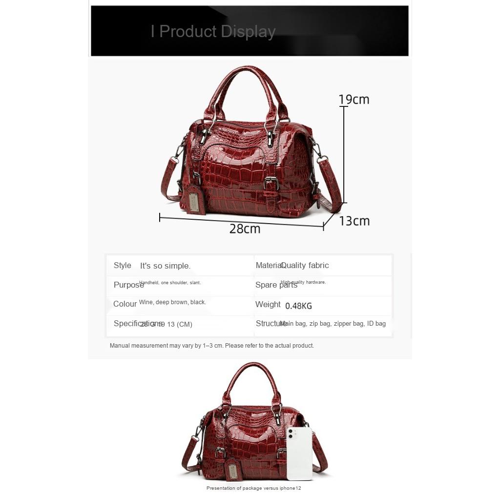 Xeie Thuk Shoulder Bag Women Faux leather Crossbody Daily Commute