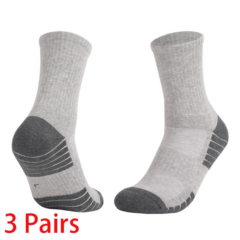 

3 Pairs Men s Comfortable Socks Middle Tube Solid Color Socks Men Spring Autumn Breathable Sports Socks one pair