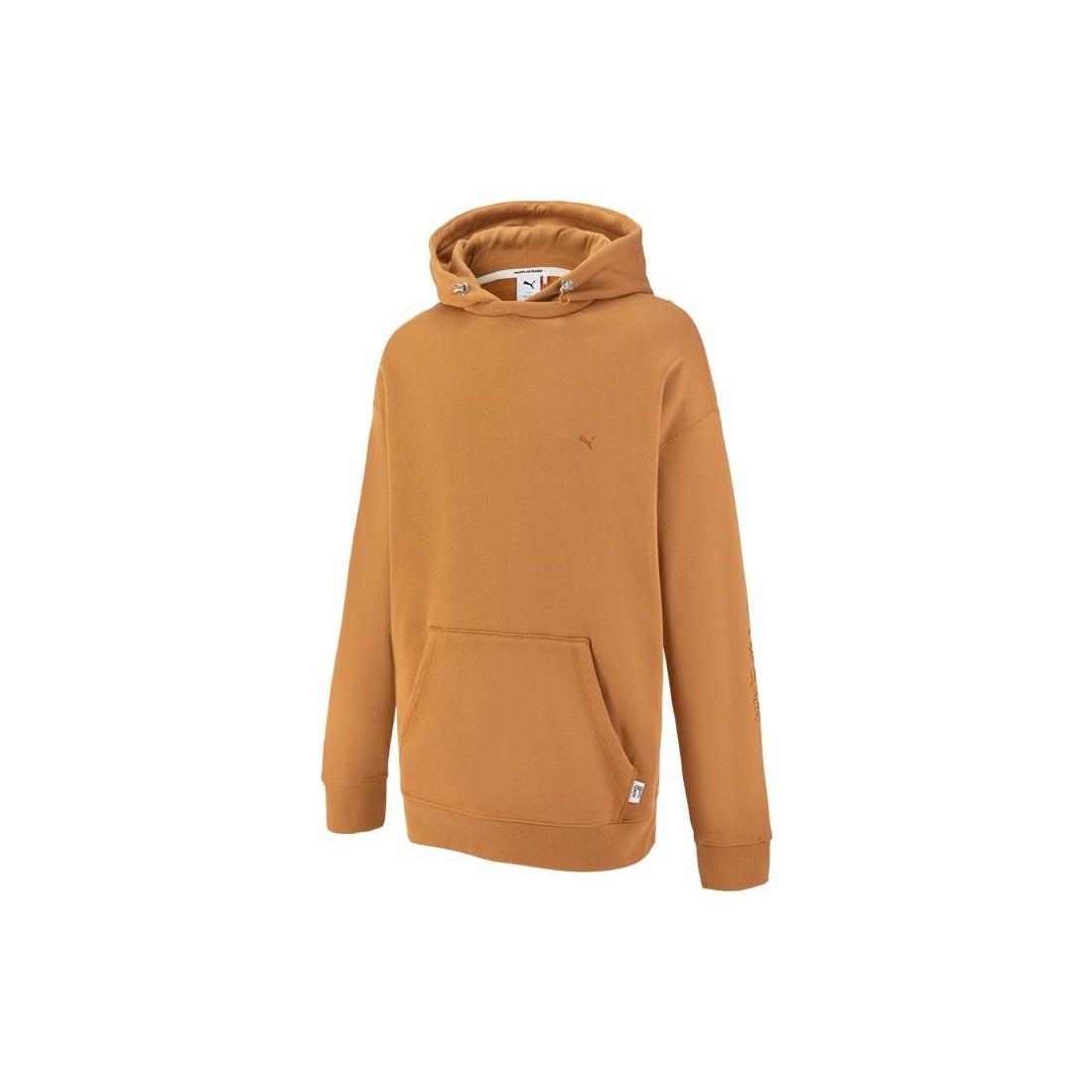 PUMA MMQ Logo Hoodie  Yellow  Men s 536596-74 XS