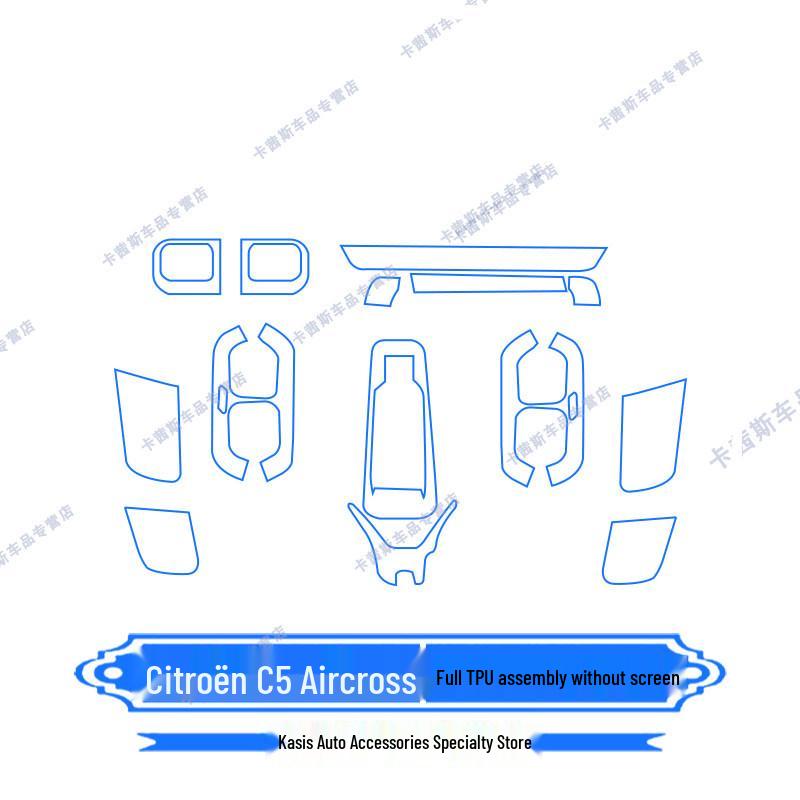 Citroën Tianyi C5 (23-26) Bildschirmschutz für Navigation & Folie für Konsolen-Schaltpanel