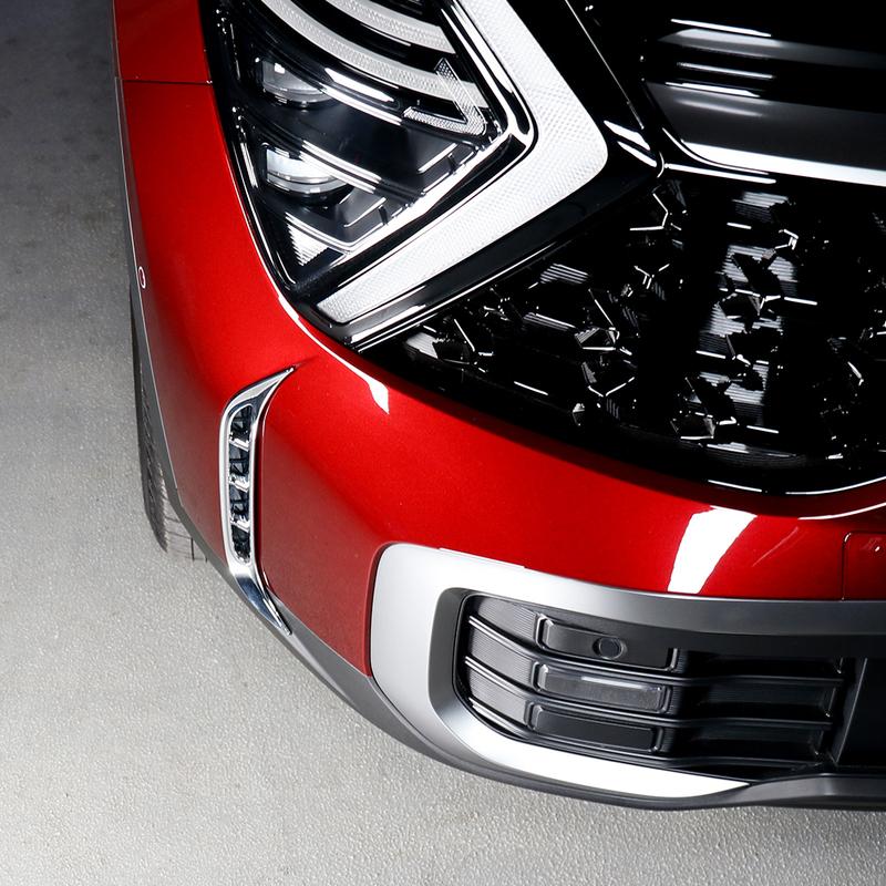 2PC Car Exterior Trim Accessories Front Fog Light Vent Cover ABS Material X-LINE Specific for Kia Sportage NQ5 -2026 LHD/RHD