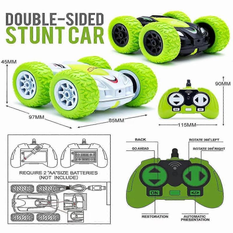 RC Car High-Speed Racing Vehicle Remote Control Flip Stunt Car 2.4G Wireless Remote Control Cool Children's Toys for Boys Gifts