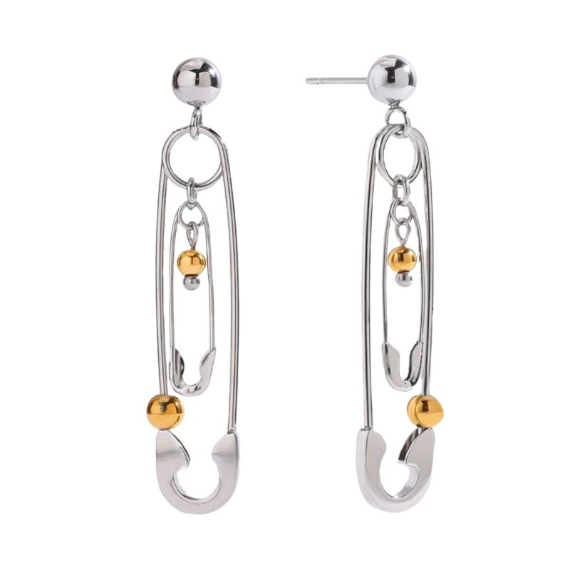 

Allergy resistant Stainless Steel Earrings With Secure Push Backs Party Office Casual Ear Accessories For Sensitive Skin