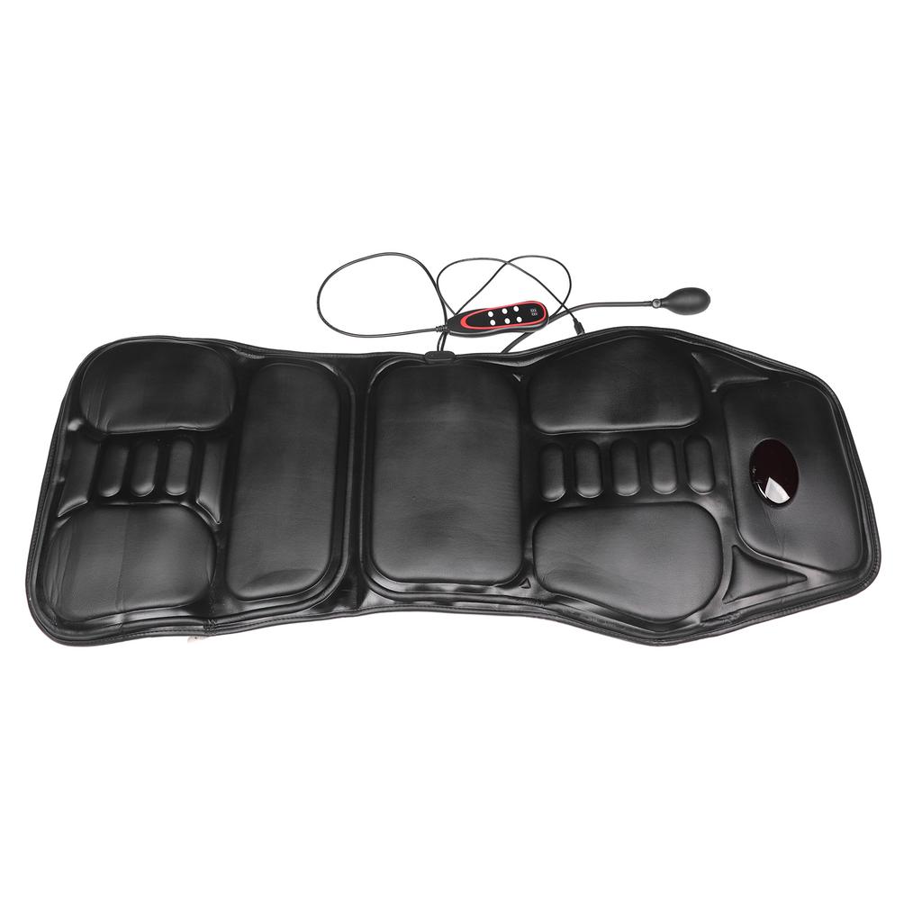 Sitzmassagekissen mit Wärme Müdigkeit Stressabbau 9 Modi USB PU-Leder Gasbeutel Kneten Rücken